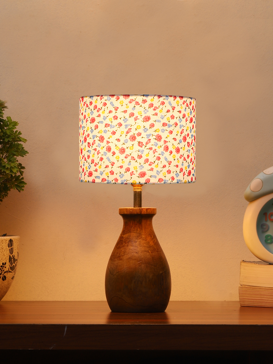 Ambika Home Aurelia Collection Multicolor Shade Table Lamp | Premium Decorative Bedside Lamp for Bedroom, Living Room, Hall, Hotel, Café, Restaurant, Office & Study Room | E27 Compatible - Image 2