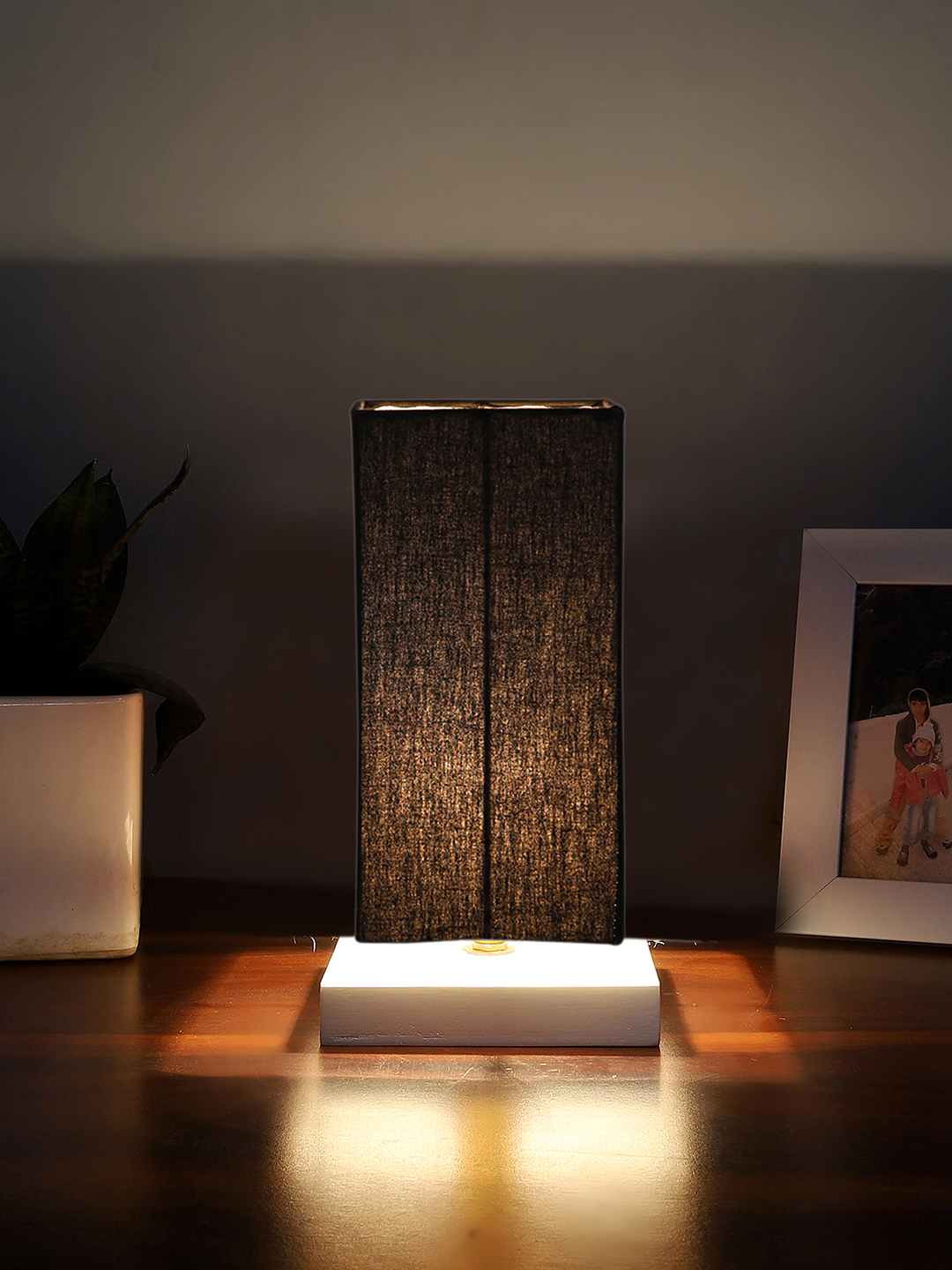 Ambika Home Royal Black Cotton Lamp Shade | Premium Craft Collection for Table Lamp, Floor Lamp, Hotel, Caf? & Home D?cor - Image 2