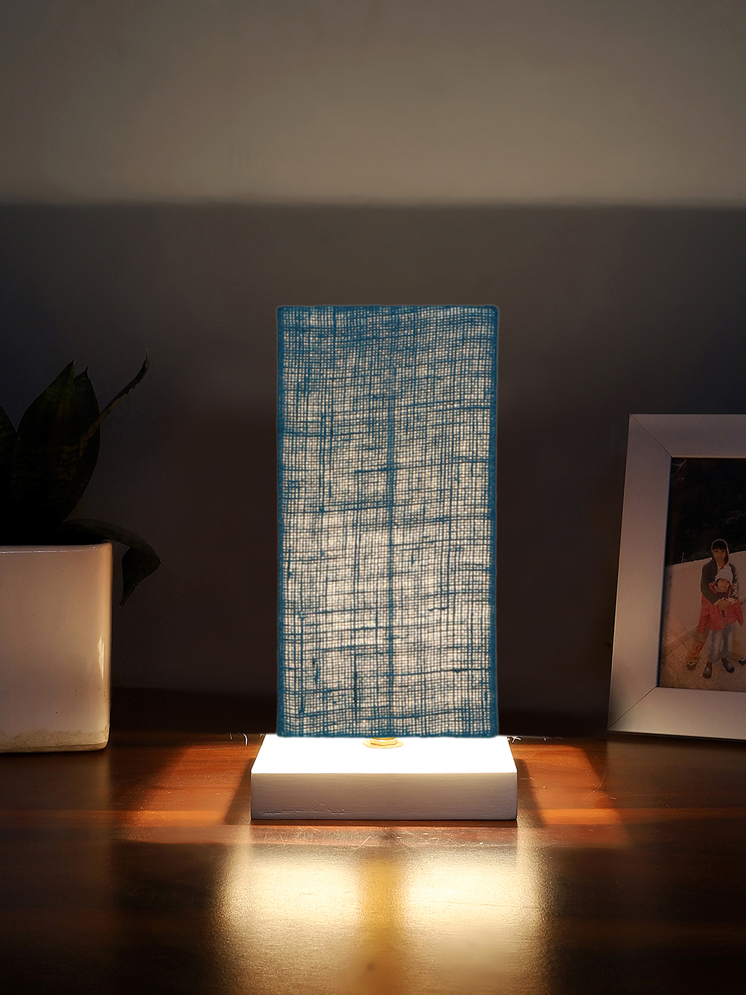 Ambika Home Aura Turquoise Jute Lamp Shade | Premium Glow Collection for Table Lamp, Floor Lamp, Hotel, Caf? & Home D?cor - Image 2