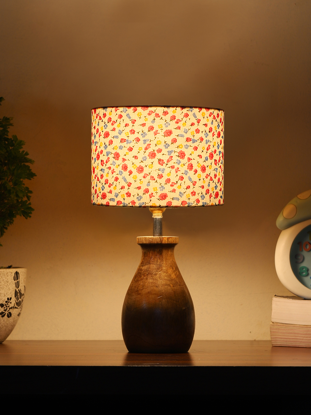 Ambika Home Aurelia Collection Multicolor Shade Table Lamp | Premium Decorative Bedside Lamp for Bedroom, Living Room, Hall, Hotel, Café, Restaurant, Office & Study Room | E27 Compatible - Image 3