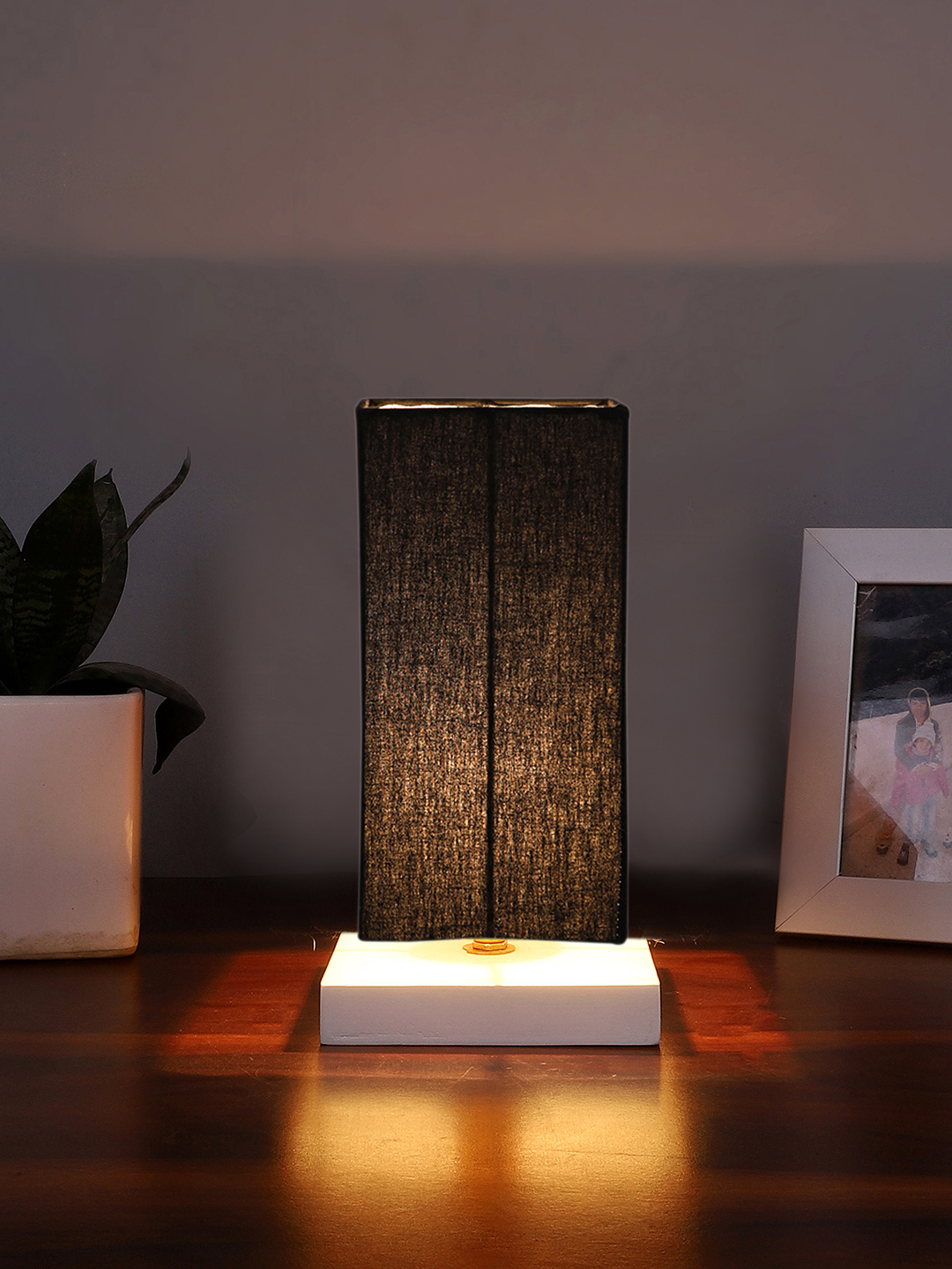 Ambika Home Royal Black Cotton Lamp Shade | Premium Craft Collection for Table Lamp, Floor Lamp, Hotel, Caf? & Home D?cor - Image 3