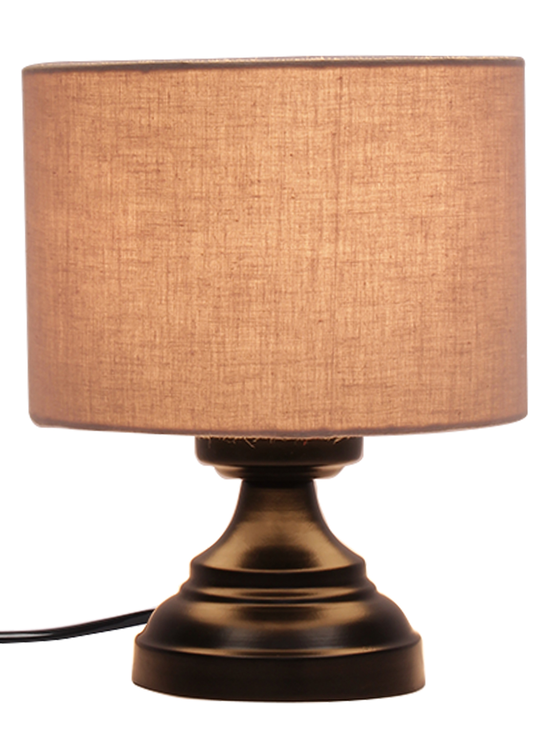Ambika Home Royale Collection Grey Gola Table Lamp with Iron Base Powder Coated | Premium Decorative Bedside Lamp for Bedroom, Living Room, Hall, Hotel, Café, Restaurant & Office | E27 Compatible - Image 4