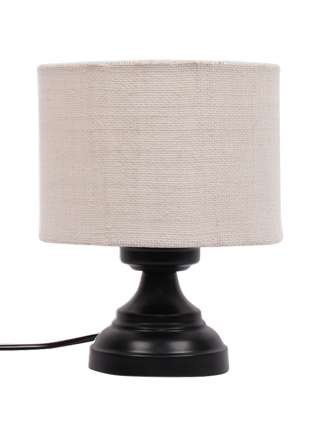 Ambika Home Lumina Collection White Gola Table Lamp with Iron Base Powder Coated | Premium Decorative Bedside Lamp for Bedroom, Living Room, Hall, Hotel, Café, Restaurant & Office | E27 Compatible - Image 4