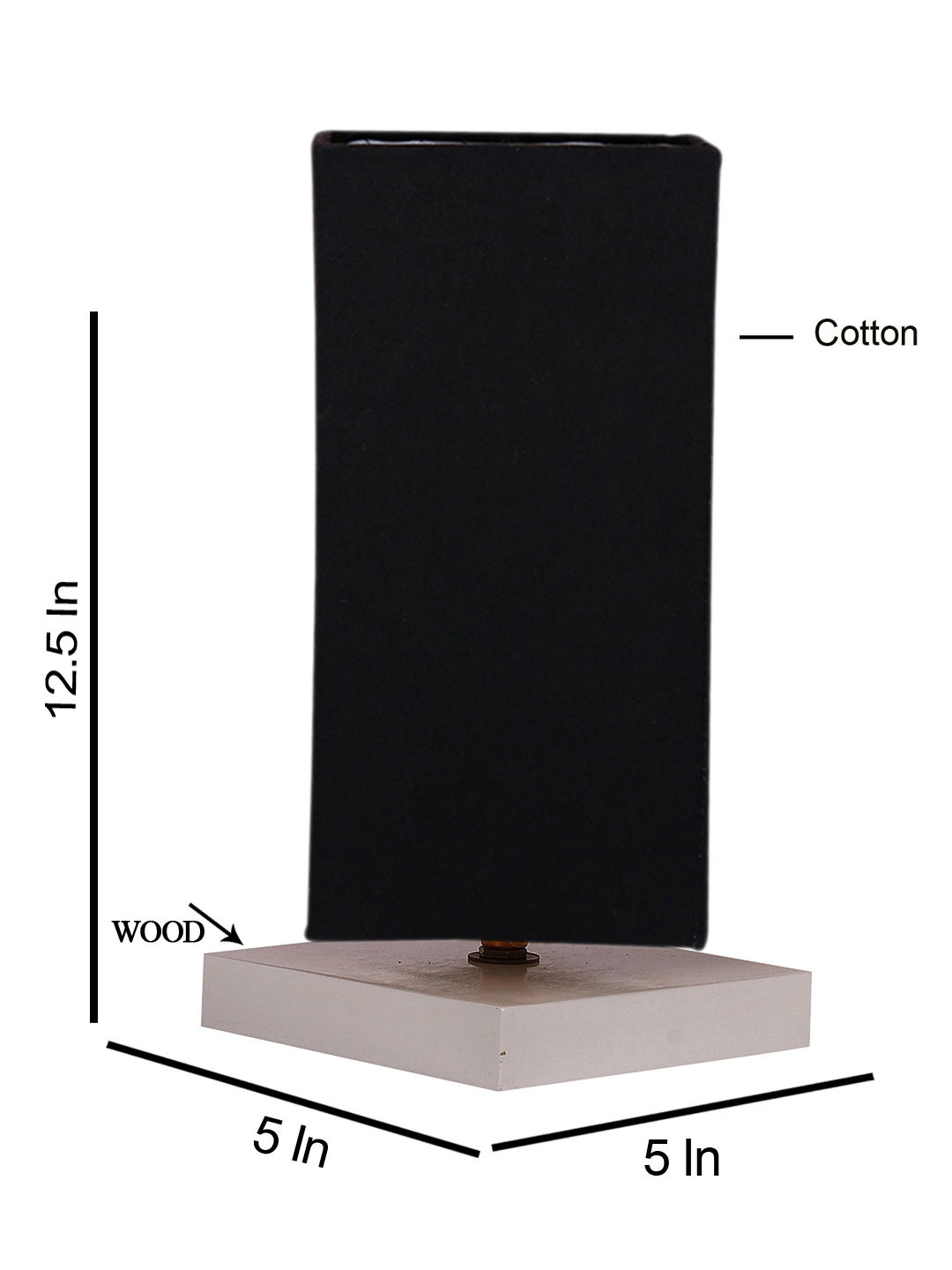 Ambika Home Royal Black Cotton Lamp Shade | Premium Craft Collection for Table Lamp, Floor Lamp, Hotel, Caf? & Home D?cor - Image 4