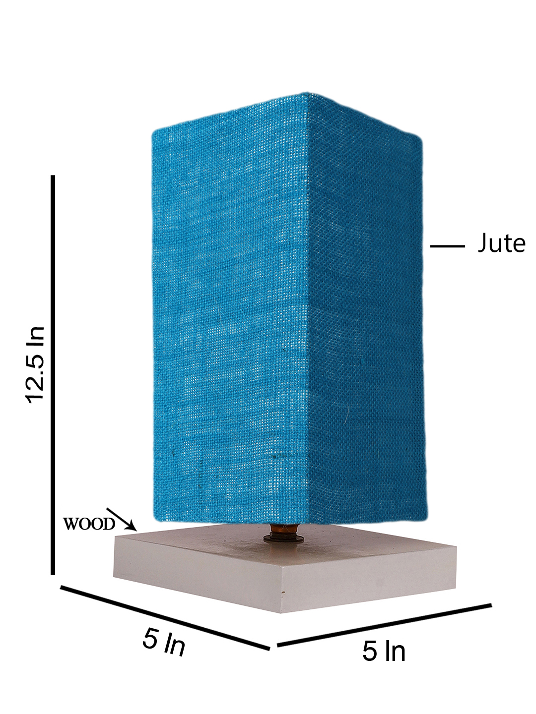 Ambika Home Aura Turquoise Jute Lamp Shade | Premium Glow Collection for Table Lamp, Floor Lamp, Hotel, Caf? & Home D?cor - Image 4