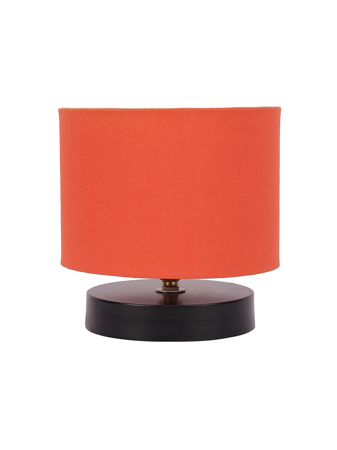 Ambika Home Aurelia Collection Orange Gola Table Lamp with Wooden Base | Premium Decorative Bedside Lamp for Bedroom, Living Room, Hall, Hotel, Café, Restaurant & Office | E27 Compatible - Image 5
