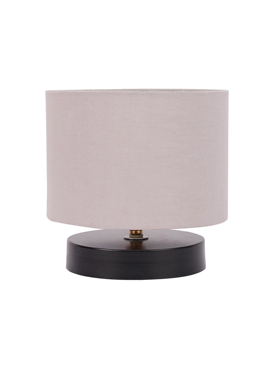 Ambika Home Verona Collection Grey Gola Table Lamp with Wooden Base | Premium Decorative Bedside Lamp for Bedroom, Living Room, Hall, Hotel, Café, Restaurant & Office | E27 Compatible - Image 5