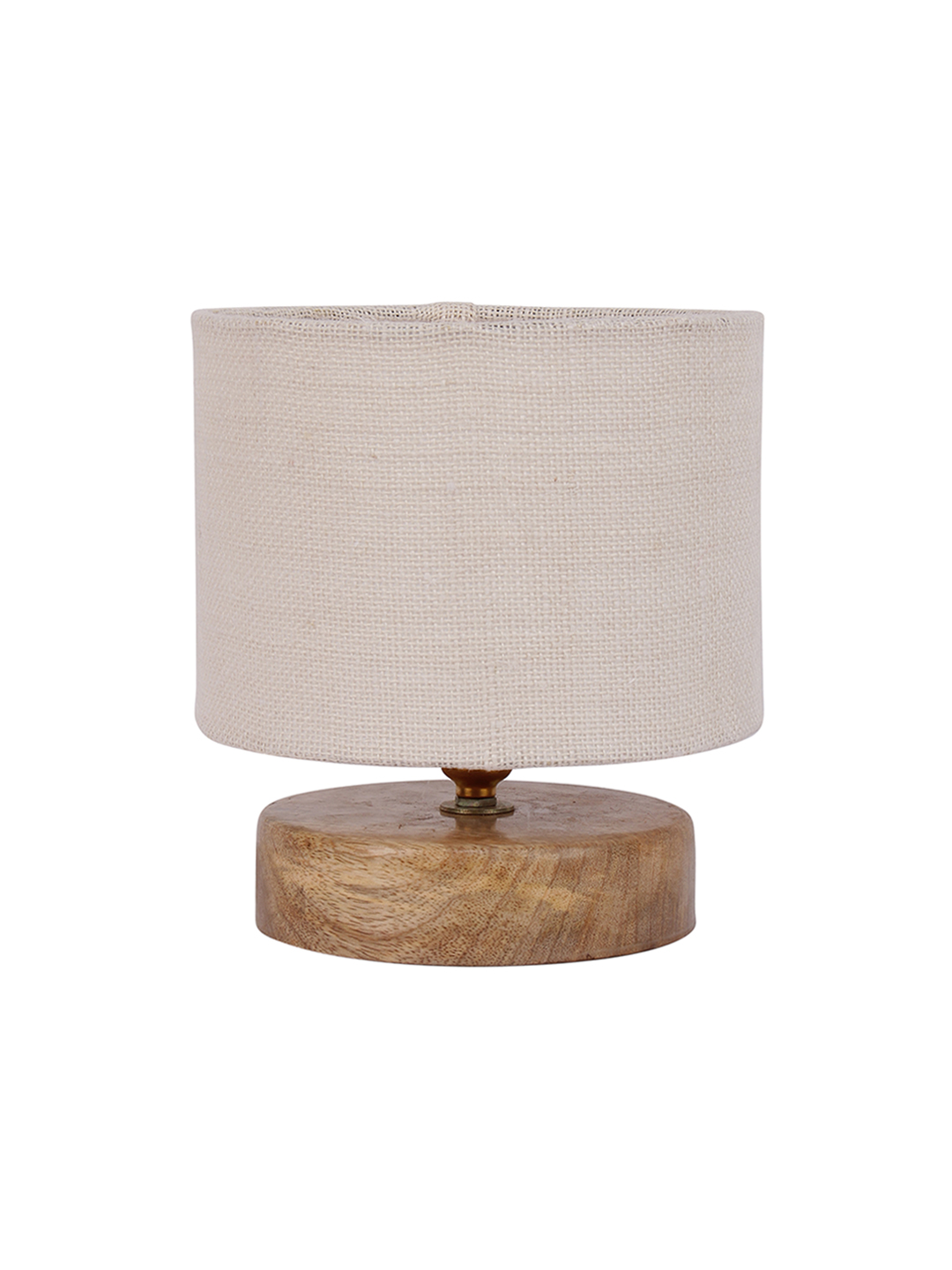 Ambika Home Elara Collection White Gola Table Lamp with Wooden Base | Premium Decorative Bedside Lamp for Bedroom, Living Room, Hall, Hotel, Café, Restaurant & Office | E27 Compatible - Image 5
