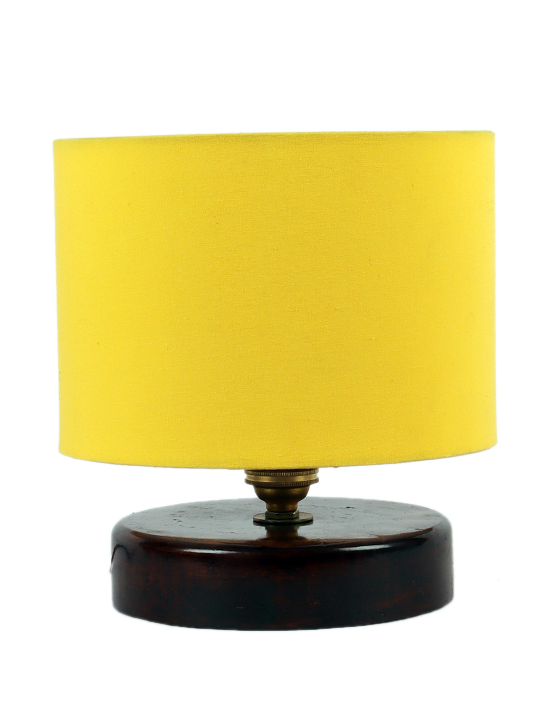 Ambika Home Aurora Collection Yellow Gola Table Lamp with Wooden Base | Premium Decorative Bedside Lamp for Bedroom, Living Room, Hall, Hotel, Café, Restaurant & Office | E27 Compatible - Image 5