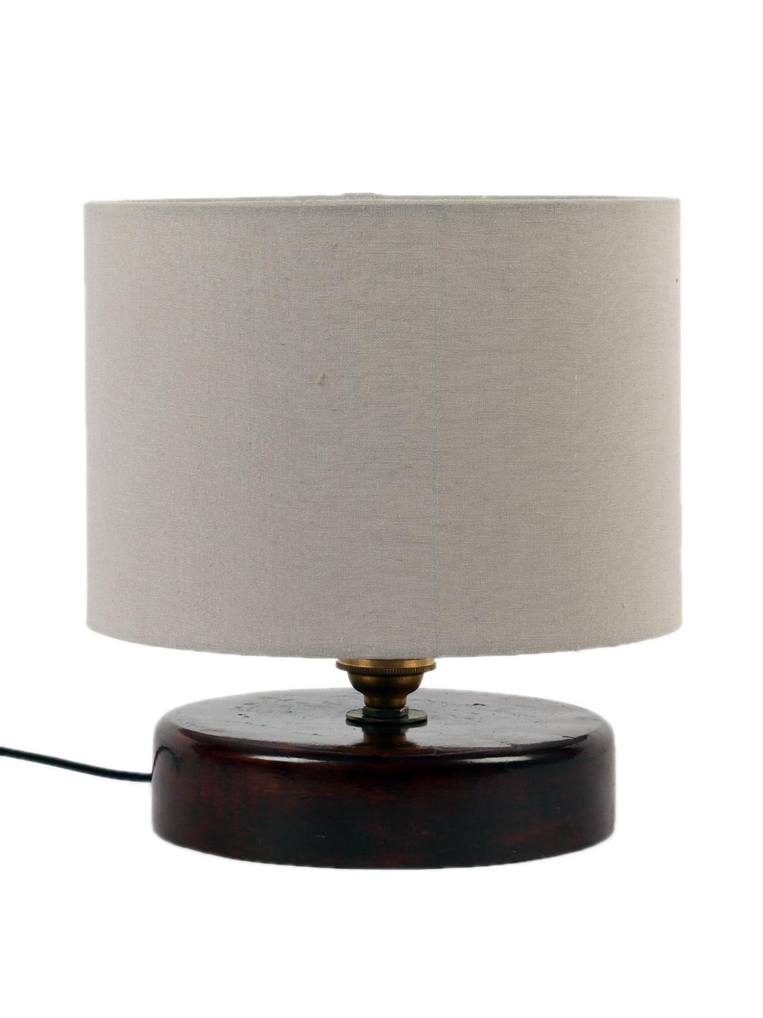 Ambika Home Bohemia Collection Grey Gola Table Lamp with Wooden Base | Premium Decorative Bedside Lamp for Bedroom, Living Room, Hall, Hotel, Café, Restaurant & Office | E27 Compatible - Image 5