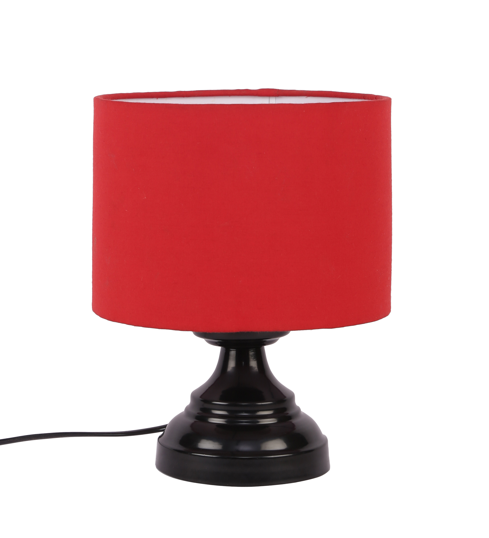 Ambika Home Nordic Collection Red Gola Table Lamp with Iron Base Powder Coated | Premium Decorative Bedside Lamp for Bedroom, Living Room, Hall, Hotel, Café, Restaurant & Office | E27 Compatible - Image 5