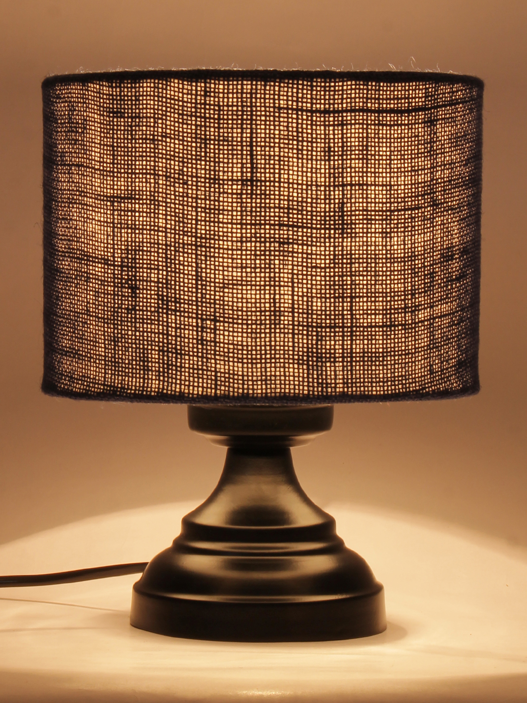 Ambika Home Verona Collection Blue Gola Table Lamp with Iron Base Powder Coated | Premium Decorative Bedside Lamp for Bedroom, Living Room, Hall, Hotel, Café, Restaurant & Office | E27 Compatible - Image 5