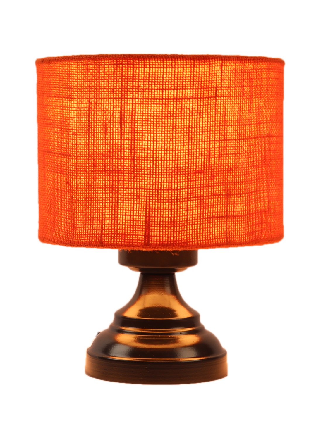 Ambika Home Aurora Collection Orange Gola Table Lamp with Iron Base Powder Coated | Premium Decorative Bedside Lamp for Bedroom, Living Room, Hall, Hotel, Café, Restaurant & Office | E27 Compatible - Image 5