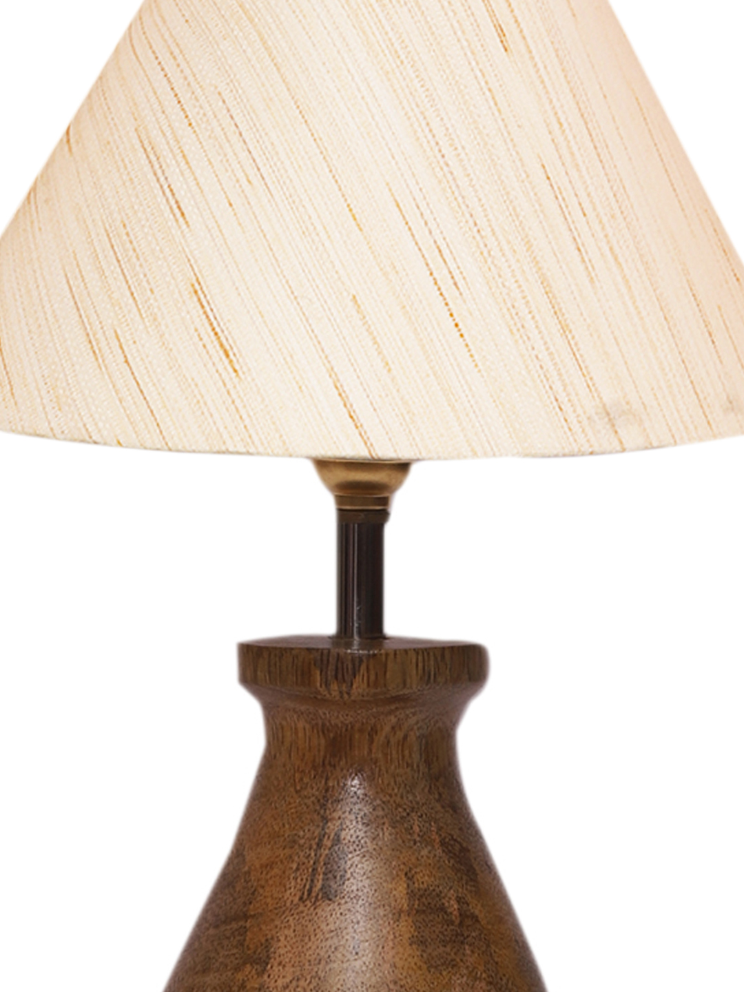 Ambika Home Artisan Collection off-white Shade Table Lamp | Premium Decorative Bedside Lamp for Bedroom, Living Room, Hall, Hotel, Café, Restaurant, Office & Study Room | E27 Compatible - Image 5