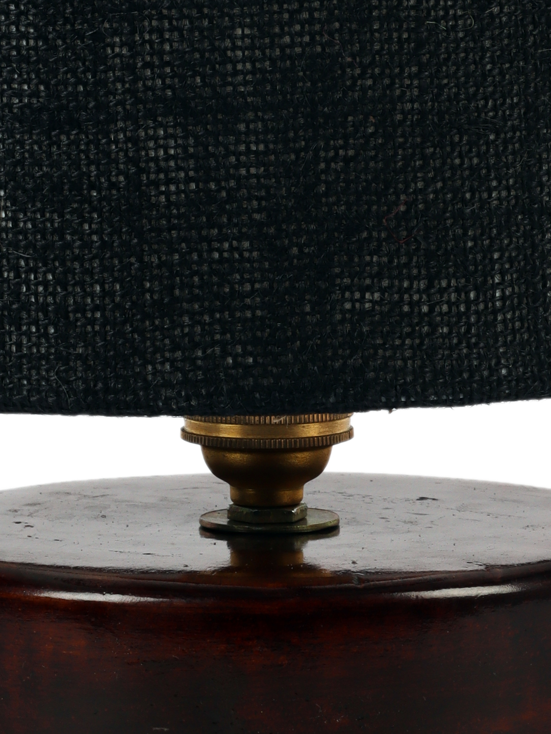 Ambika Home Bohemia Collection Black Gola Table Lamp with Wooden Base | Premium Decorative Bedside Lamp for Bedroom, Living Room, Hall, Hotel, Café, Restaurant & Office | E27 Compatible - Image 5
