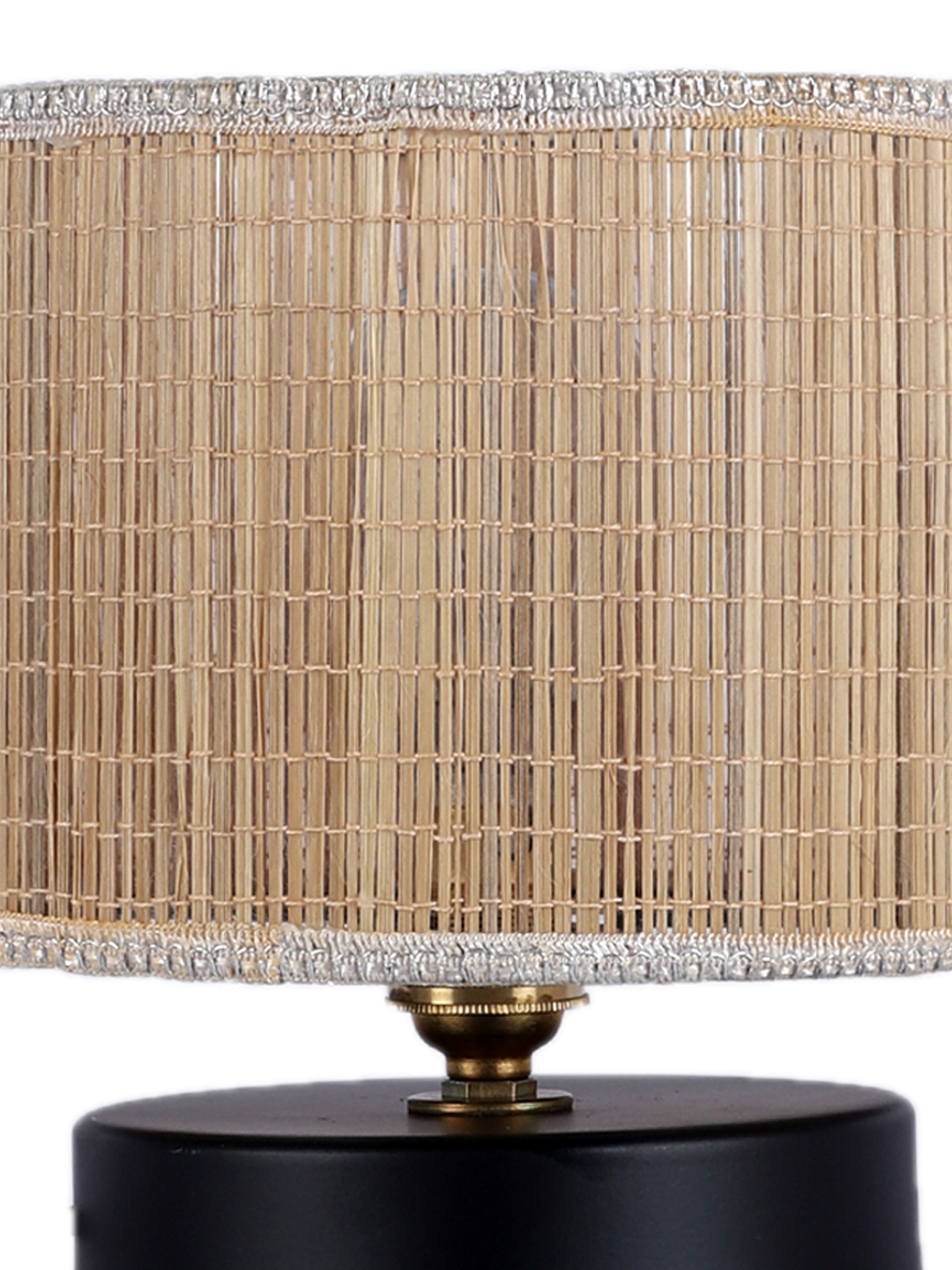 Ambika Home Heritage Collection Beige Gola Table Lamp with Wooden Base | Premium Decorative Bedside Lamp for Bedroom, Living Room, Hall, Hotel, Café, Restaurant & Office | E27 Compatible - Image 7