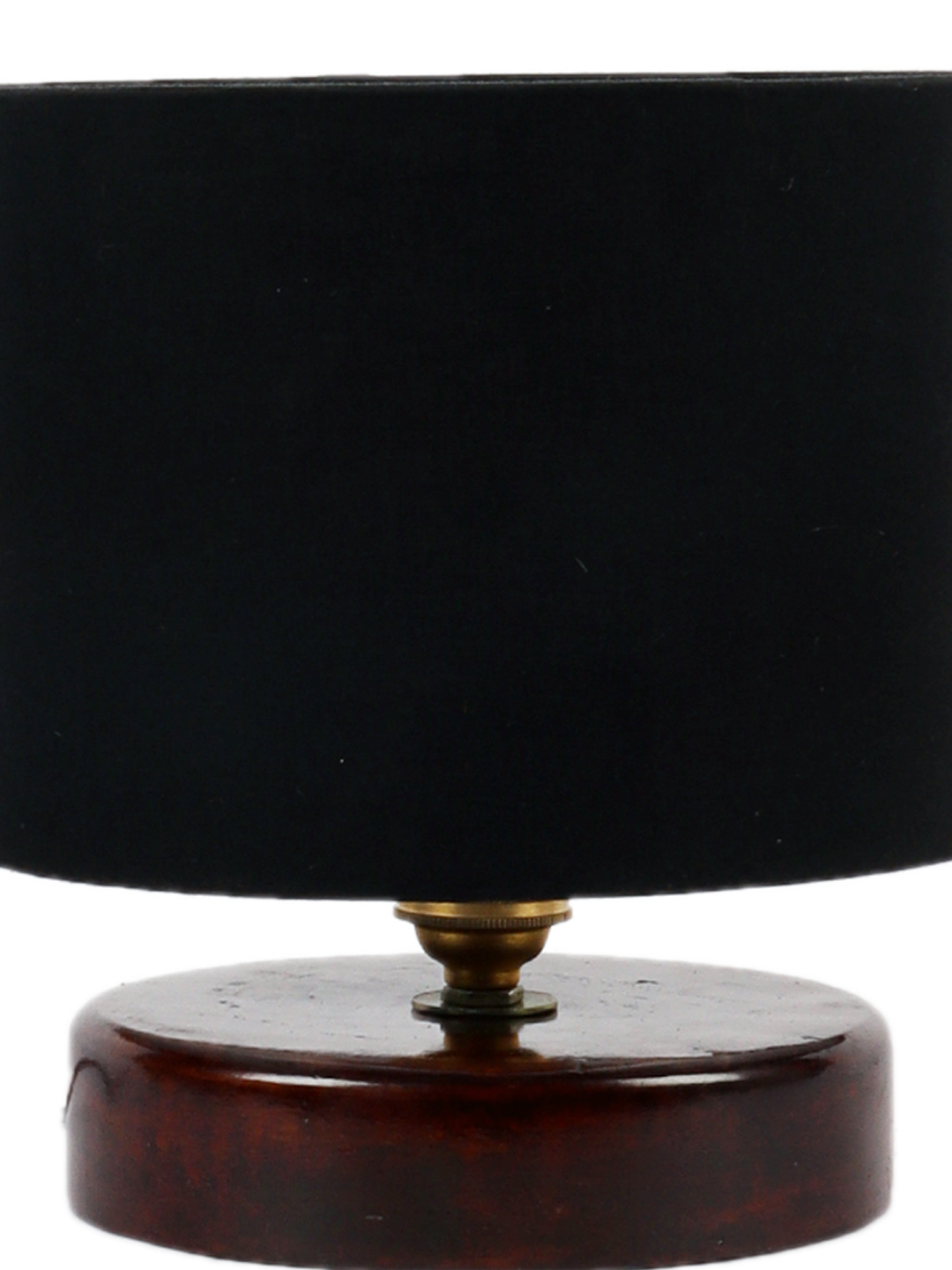 Ambika Home Heritage Collection Black Gola Table Lamp with Wooden Base | Premium Decorative Bedside Lamp for Bedroom, Living Room, Hall, Hotel, Café, Restaurant & Office | E27 Compatible - Image 7