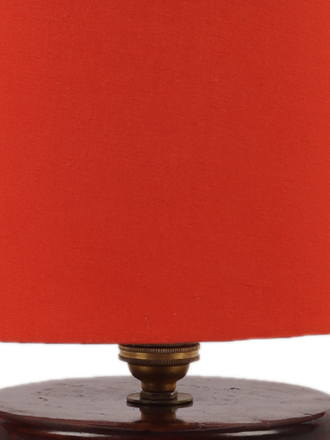 Ambika Home Royale Collection Orange Gola Table Lamp with Wooden Base | Premium Decorative Bedside Lamp for Bedroom, Living Room, Hall, Hotel, Café, Restaurant & Office | E27 Compatible - Image 7