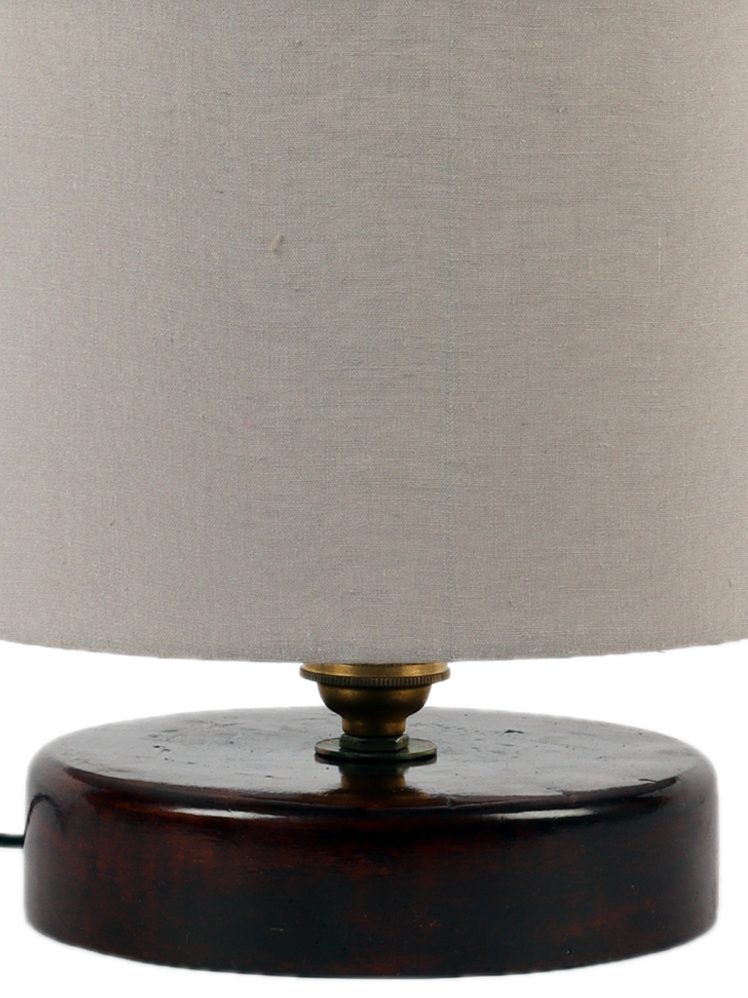 Ambika Home Bohemia Collection Grey Gola Table Lamp with Wooden Base | Premium Decorative Bedside Lamp for Bedroom, Living Room, Hall, Hotel, Café, Restaurant & Office | E27 Compatible - Image 7