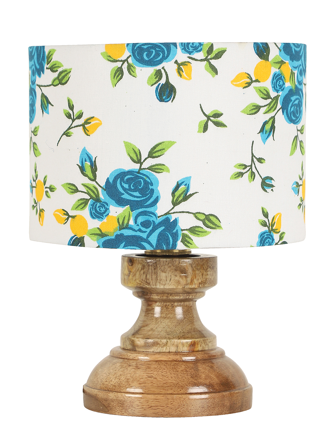 Ambika Home Multi Multi Wood Compact Table Lamp Shade | Decorative Bedside Lamp for Living Room, Bedroom, Hotel, Cafe & Restaurant | SKU AT74 - Image 8