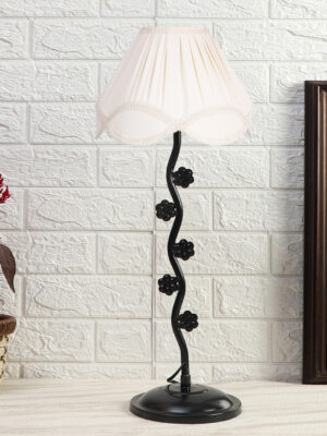 Ambika Home Nordic Collection off white Eye Table Lamp | Premium Decorative Bedside Lamp for Bedroom, Living Room, Hall, Hotel, Café, Restaurant, Office & Study Room | E27 Compatible