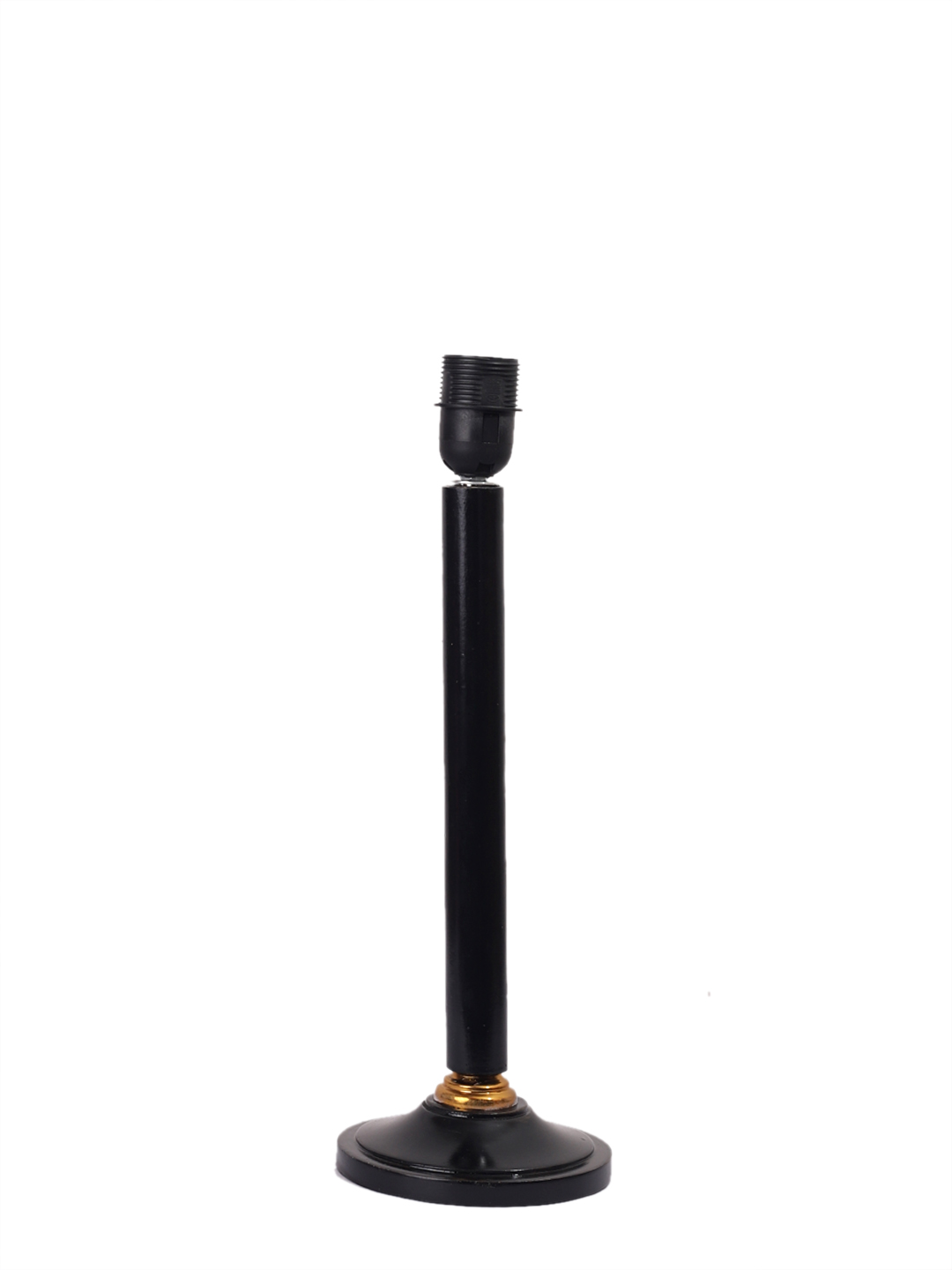 Ambika Home Rustic Black Wood Table Lamp with off-white Cotton Shade | Decorative Bedside Lamp for Bedroom, Living Room, Hotel & Office | E27 Holder | BH45 - Image 5