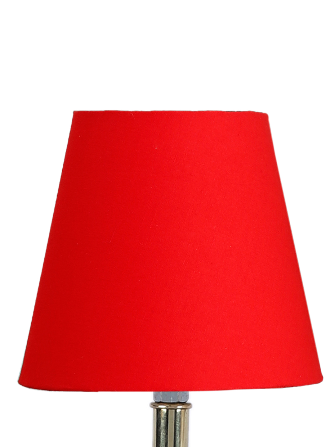 Ambika Home Red Cotton Shade Wooden Table Lamp | Modern Bedside Lamp for Bedroom, Living Room, Hotel, Café & Home Décor - Image 8