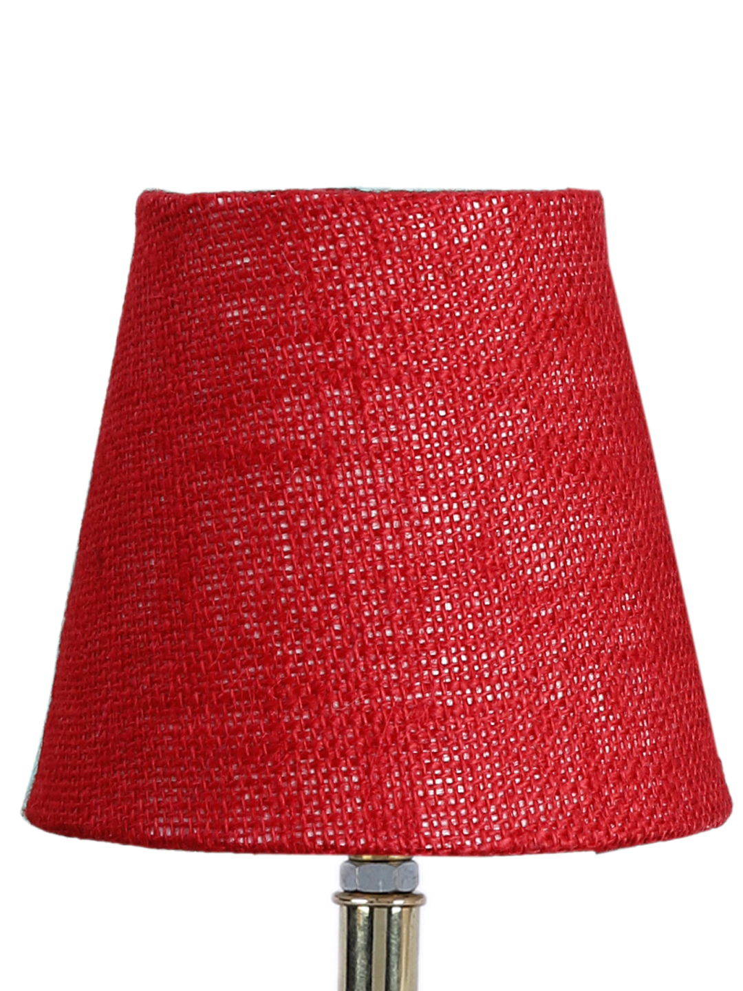Ambika Home Maroon Jute Shade Wooden Table Lamp | Modern Bedside Lamp for Bedroom, Living Room, Hotel, Café & Home Décor - Image 8