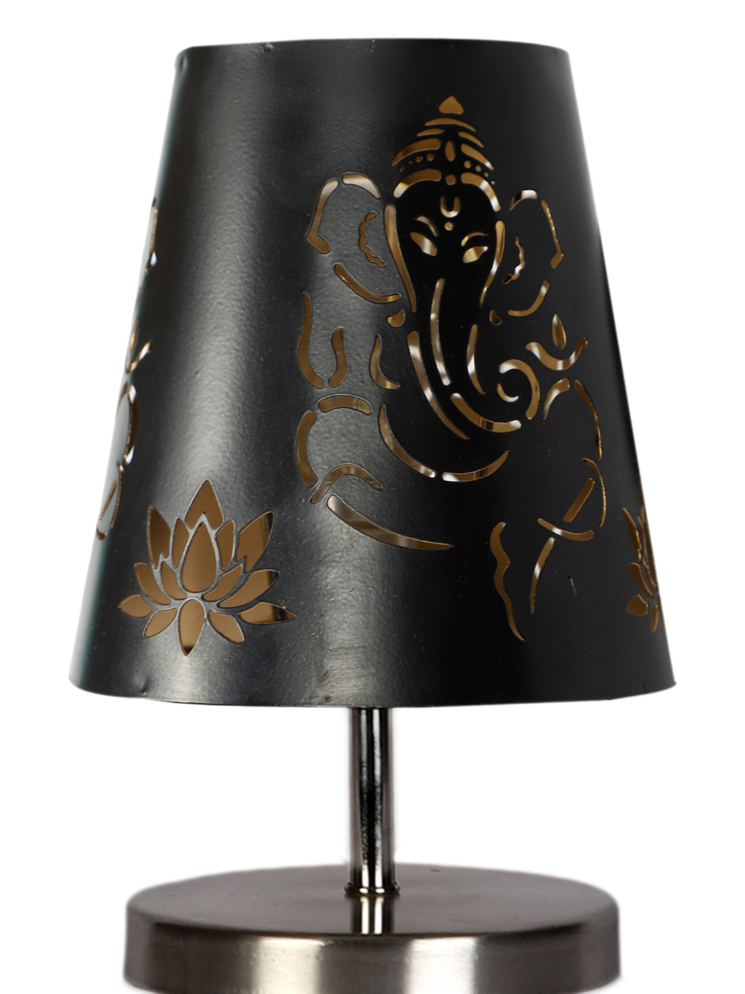 Ambika Home Black Metal Shade Wooden Table Lamp | Modern Bedside Lamp for Bedroom, Living Room, Hotel, Café & Home Décor - Image 7