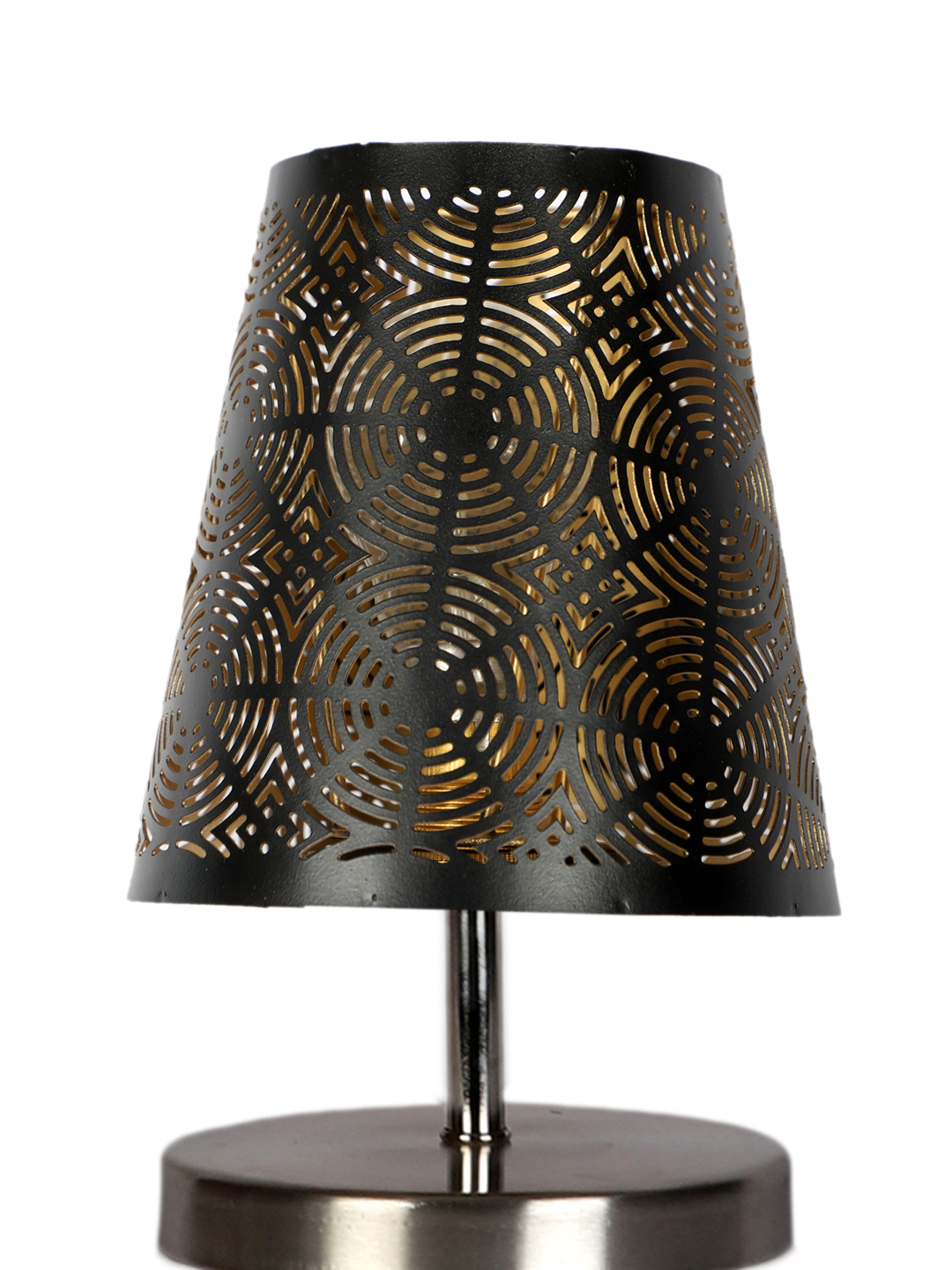 Ambika Home Black Metal Shade Wooden Table Lamp | Modern Bedside Lamp for Bedroom, Living Room, Hotel, Café & Home Décor - Image 8