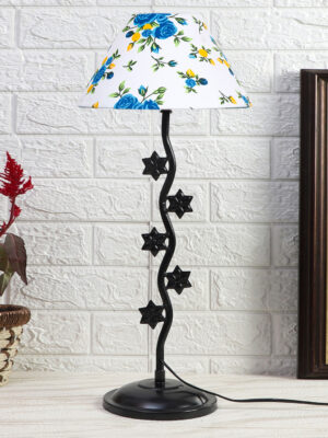 Ambika Home Scandinavian Multi Iron Table Lamp with Designer Shade for Hotel | Premium Home Decor Bedside Lamp