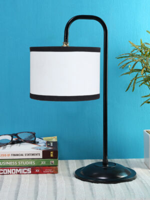 Ambika Home Luxury Multi Iron Table Lamp with Designer Shade for Cafe | Premium Home Decor Bedside Lamp