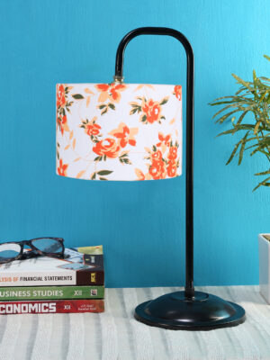 Ambika Home Scandinavian Multi Iron Table Lamp with Designer Shade for Hotel | Premium Home Decor Bedside Lamp
