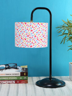 Ambika Home Minimalist Multi Iron Table Lamp with Designer Shade for Restaurant | Premium Home Decor Bedside Lamp