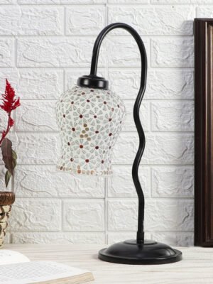 Ambika Home Industrial Multi Iron Table Lamp with Designer Shade for Hotel | Premium Home Decor Bedside Lamp