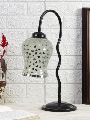 Ambika Home Elegant Multi Iron Table Lamp with Designer Shade for Restaurant | Premium Home Decor Bedside Lamp