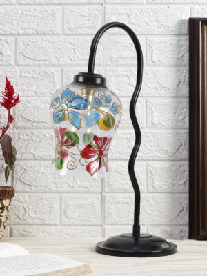Ambika Home Industrial Multi Iron Table Lamp with Designer Shade for Restaurant | Premium Home Decor Bedside Lamp