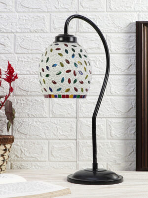 Ambika Home Scandinavian Multi Iron Table Lamp with Designer Shade for Restaurant | Premium Home Decor Bedside Lamp