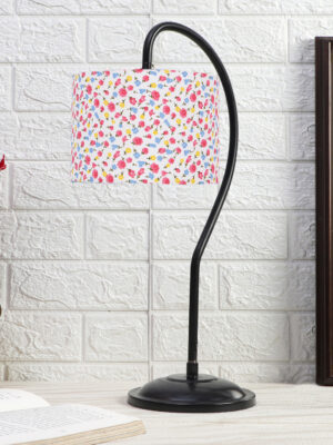 Ambika Home Minimalist Multi Iron Table Lamp with Designer Shade for Hotel | Premium Home Decor Bedside Lamp