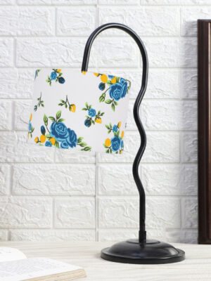 Ambika Home Elegant Multi Iron Table Lamp with Designer Shade for Restaurant | Premium Home Decor Bedside Lamp