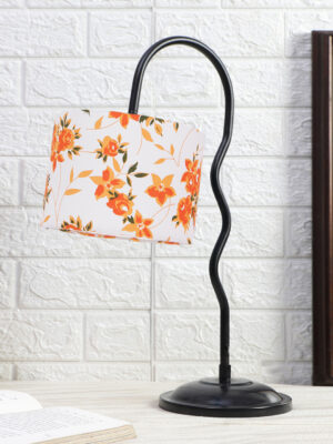 Ambika Home Modern Multi Iron Table Lamp with Designer Shade for Bedroom | Premium Home Decor Bedside Lamp