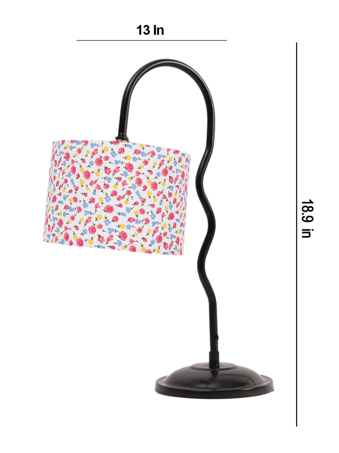 Ambika Home Scandinavian Multi Iron Table Lamp with Designer Shade for Living Room | Premium Home Decor Bedside Lamp - Image 4