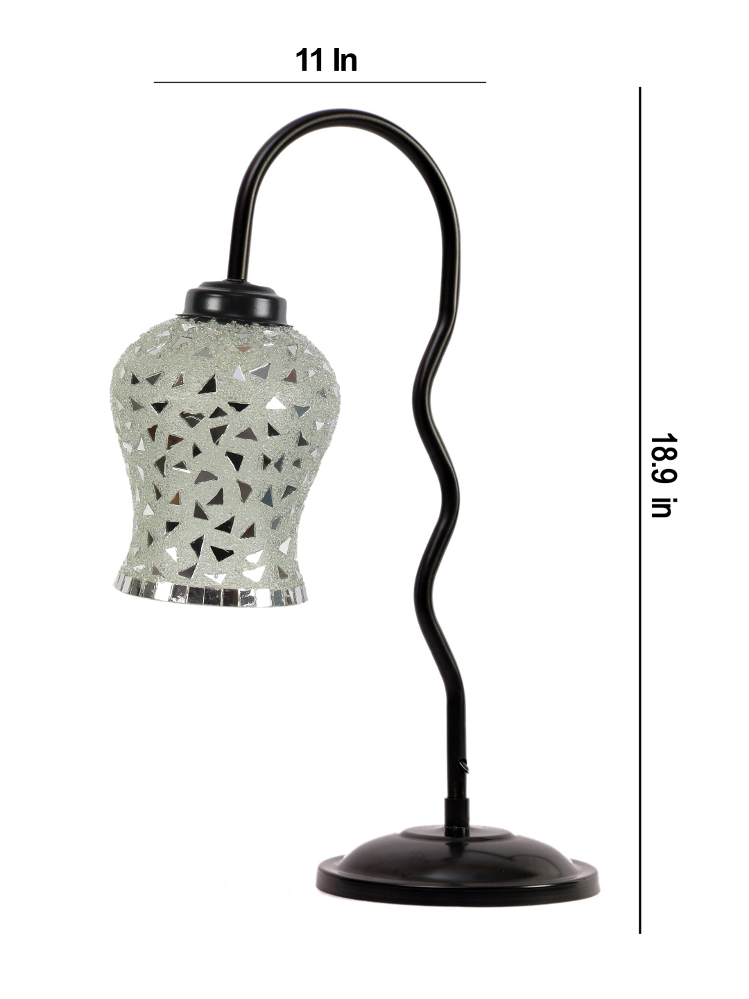 Ambika Home Elegant Multi Iron Table Lamp with Designer Shade for Restaurant | Premium Home Decor Bedside Lamp - Image 4