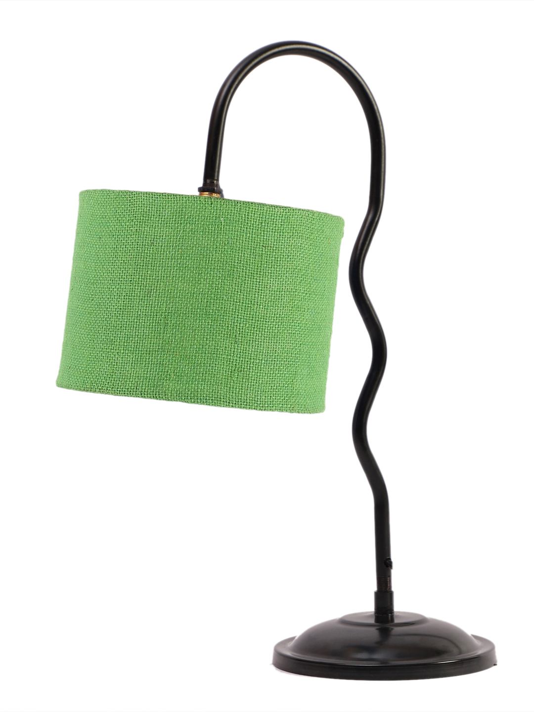 Ambika Home Contemporary Green Iron Table Lamp with Designer Shade for Study | Premium Home Decor Bedside Lamp - Image 5