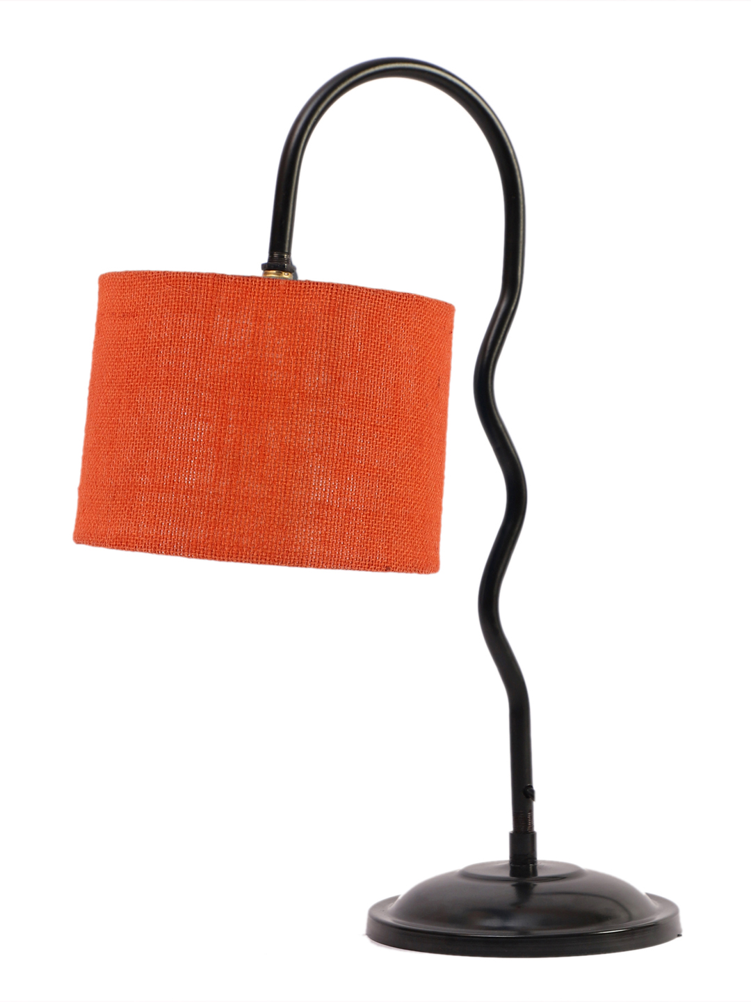 Ambika Home Industrial Orange Iron Table Lamp with Designer Shade for Restaurant | Premium Home Decor Bedside Lamp - Image 5