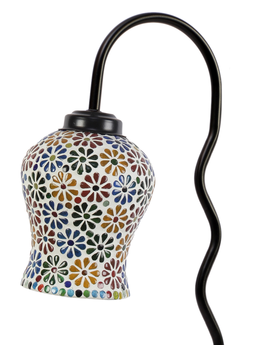 Ambika Home Modern Multi Iron Table Lamp with Designer Shade for Bedroom | Premium Home Decor Bedside Lamp - Image 5