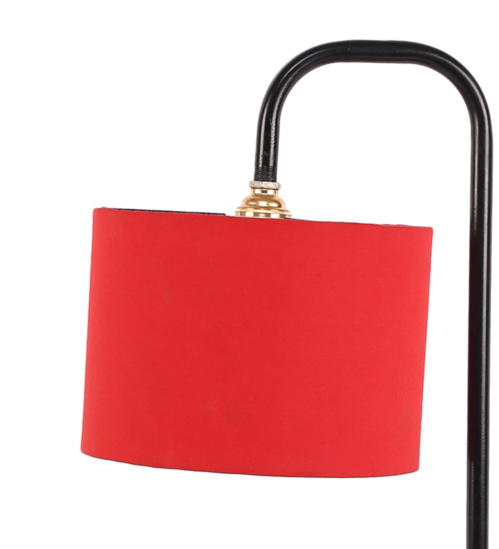 Ambika Home Contemporary Red Iron Table Lamp with Designer Shade for Bedroom | Premium Home Decor Bedside Lamp - Image 6