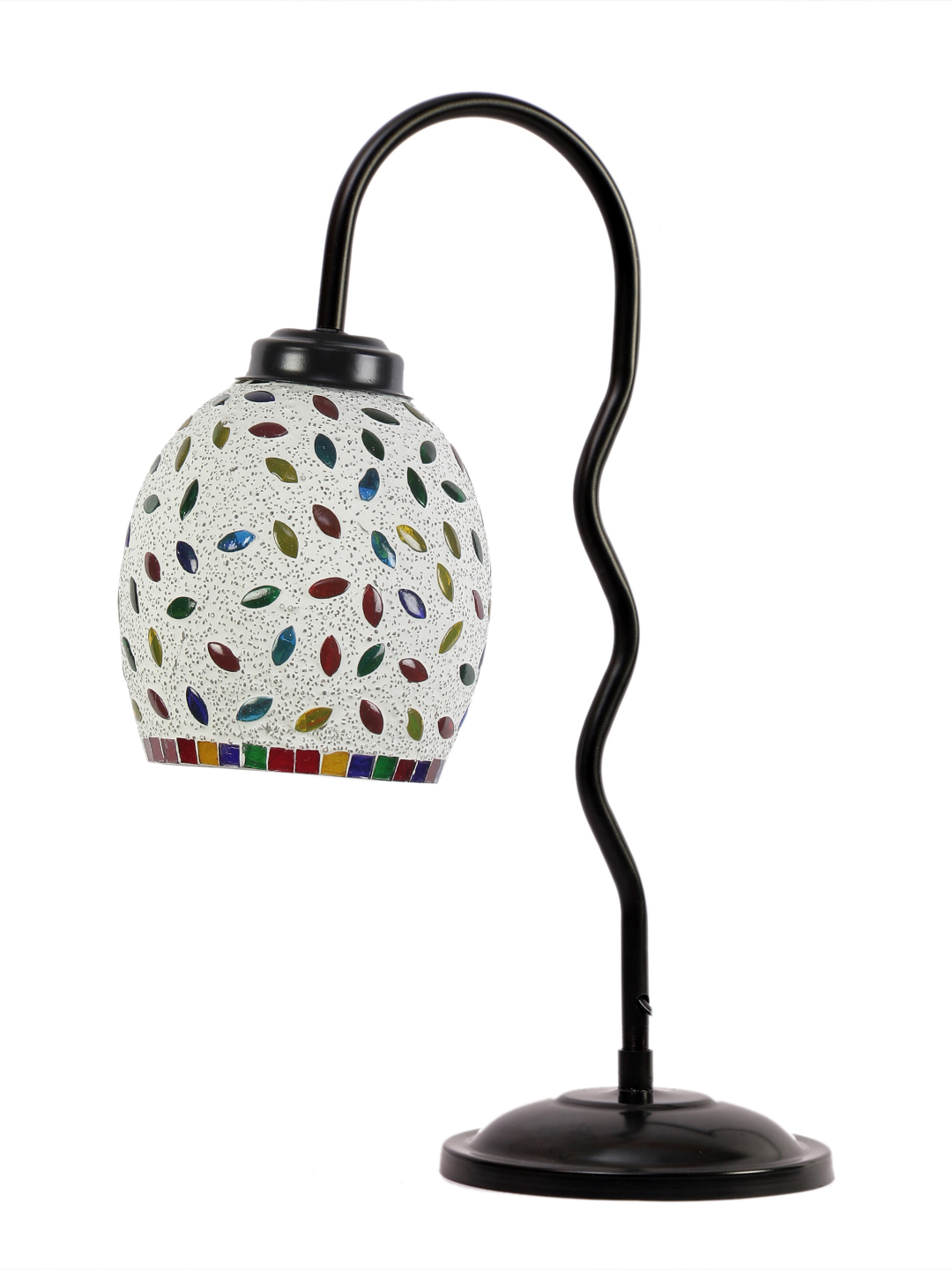 Ambika Home Contemporary Multi Iron Table Lamp with Designer Shade for Study | Premium Home Decor Bedside Lamp - Image 6