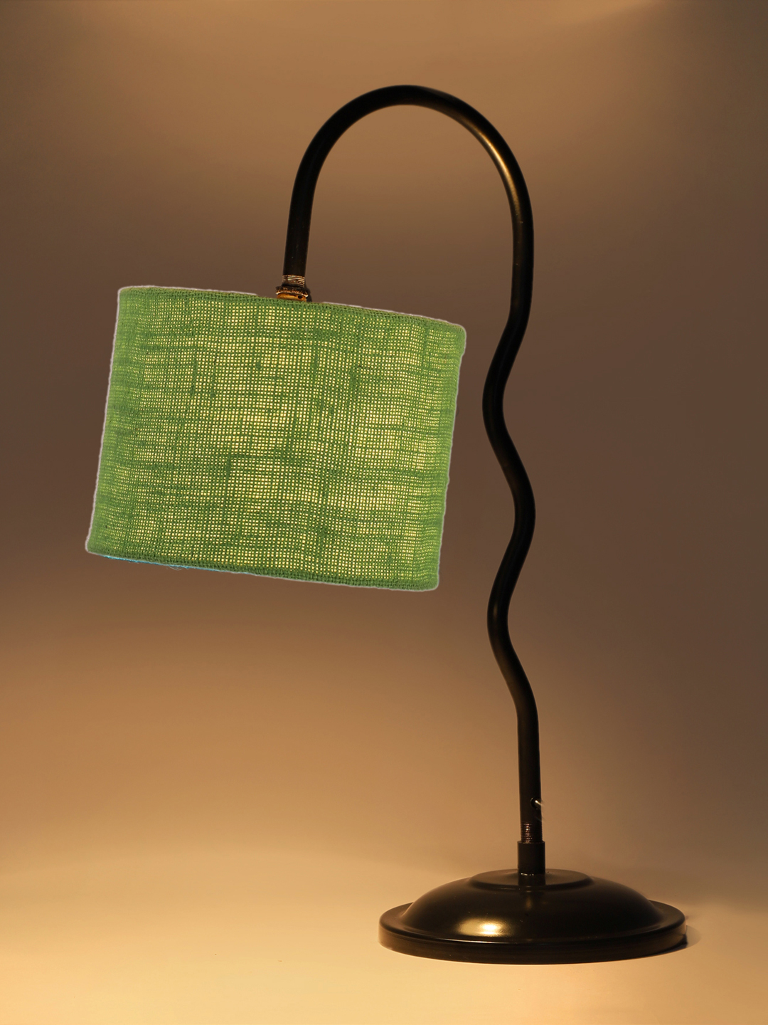 Ambika Home Contemporary Green Iron Table Lamp with Designer Shade for Study | Premium Home Decor Bedside Lamp - Image 7