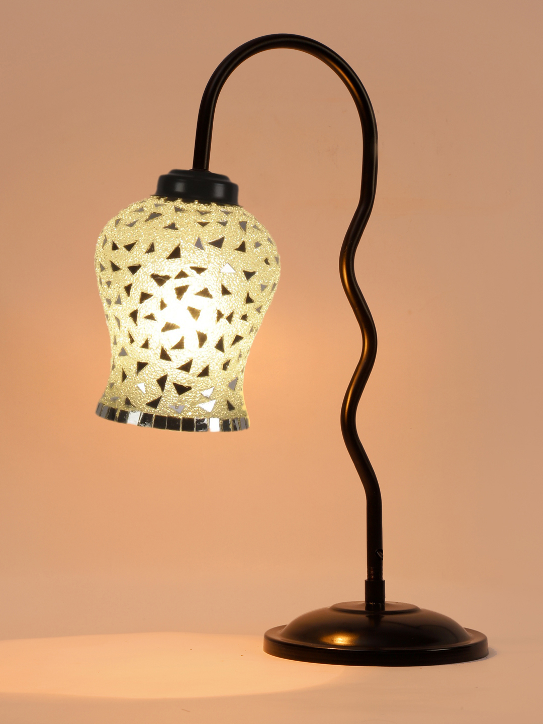 Ambika Home Elegant Multi Iron Table Lamp with Designer Shade for Restaurant | Premium Home Decor Bedside Lamp - Image 7